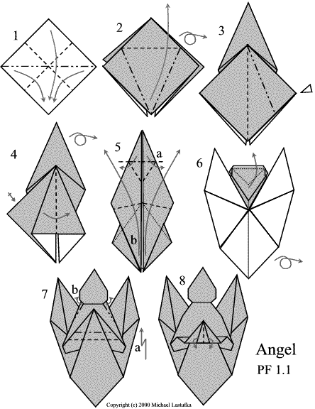 origami angel replica